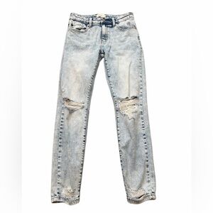 KanCan Light Blue Distressed Slim Straight Jeans LIKE NEW